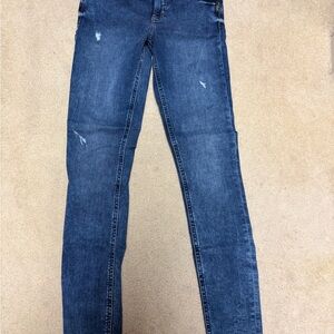Silver Jeans Women's Skinny Jeans in Dark Blue Wash